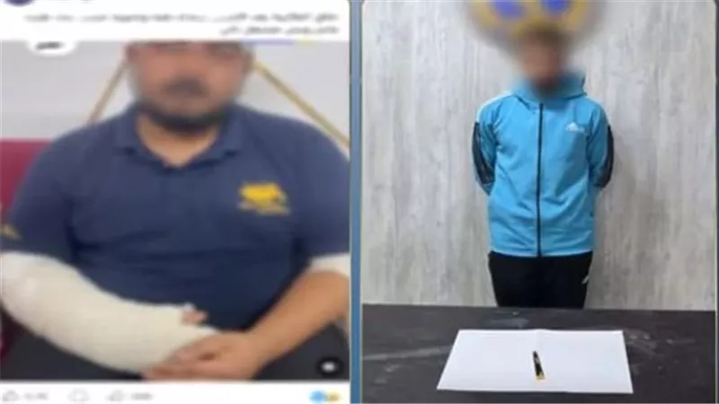 تدخل لفض نزاع فأصابهم.. ضبط المتهم بالاعتداء على 3 أشقاء بسلاح أبيض بالطالبية