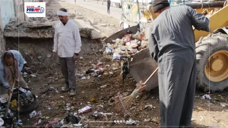 حملات للنظافة العامة وصيانة الإنارة وتمهيد الطرق في سنورس ويوسف الصديق بالفيوم