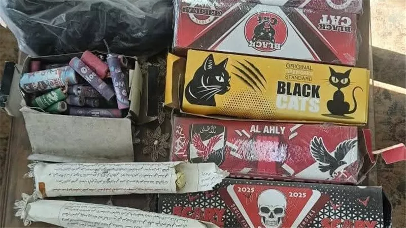 ضبط ٩٤٨ صاروخ ألعاب نارية محظورة بحملة مفاجئة بالقناطر الخيرية