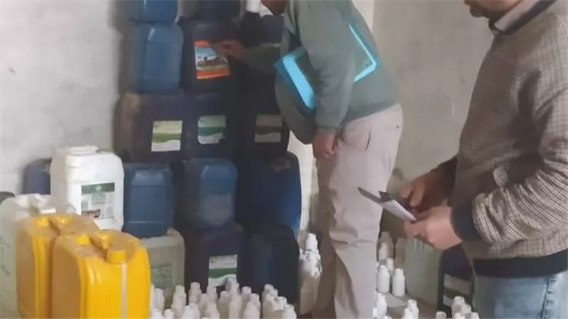 زراعة المنوفية : ضبط منشأة غير مرخصة لإنتاج وتعبئة الأسمدة والمخصبات الزراعية