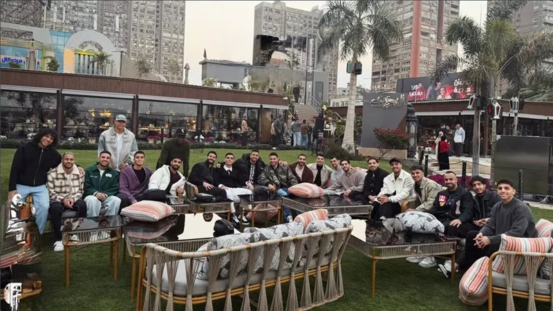 نجوم الأهلي على العهد للجماهير في مأدبة تريزيجيه الرمضانية 