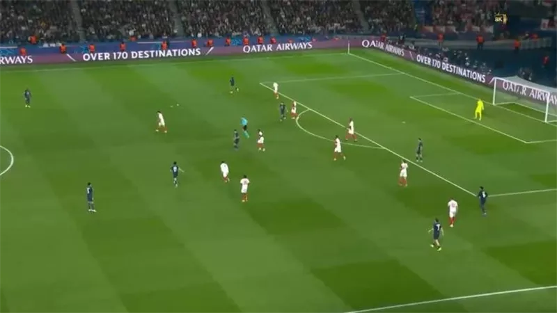 أهداف وملخص مباراة باريس سان جيرمان وموناكو الشوط الأول اليوم بدوري الأبطال