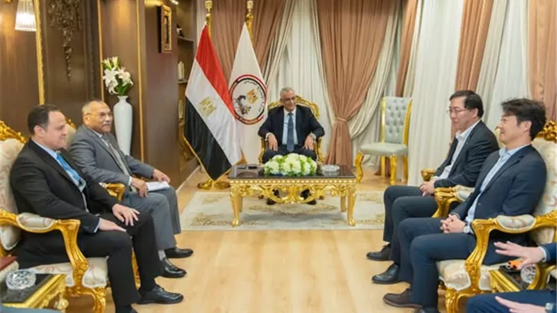 وزير الدولة للإنتاج الحربي يستقبل وفد شركة 