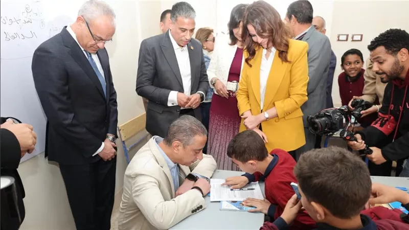 محافظ الجيزة يفتتح مبنى الإعدادي بمدرسة شهداء نزلة الشوبك الإعدادية بالبدرشين