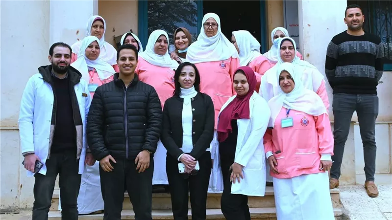 محافظة البحيرة تكرم العاملين بوحدة صحة الأسرة بقرية صفط العنب بكوم حمادة