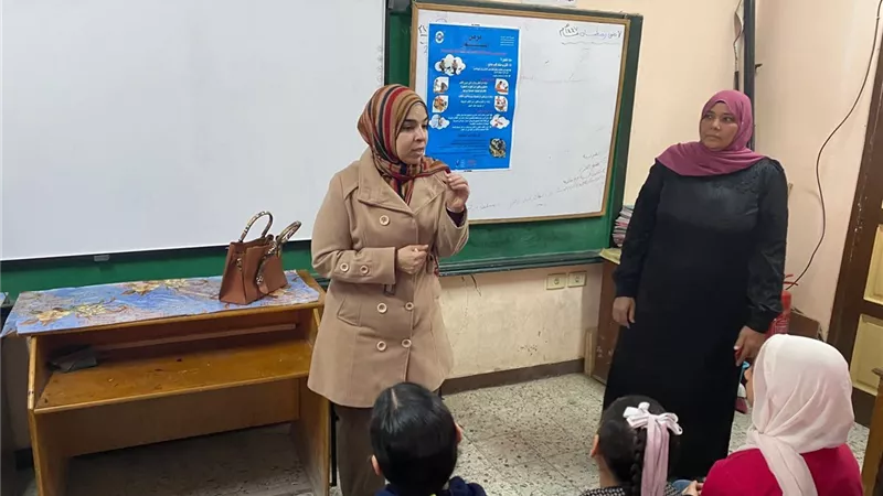ندوة إرشادية بمدرسة عوض الصياد حول السعار وأهمية الوقاية والسلوكيات الصحية