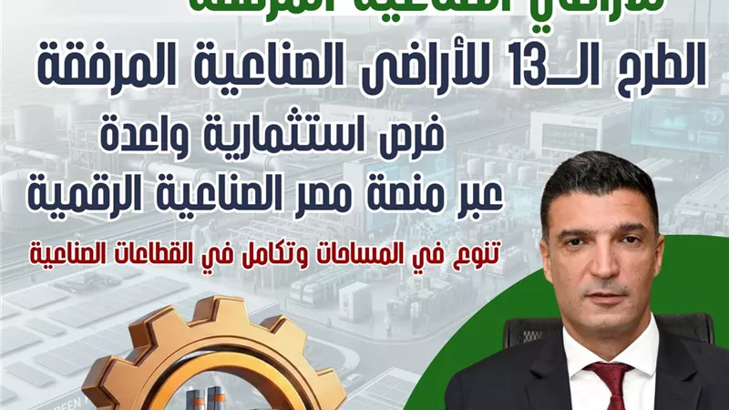 وزير الصناعة يعلن طرح 1272 قطعة أرض صناعية كاملة المرافق على منصة مصر الرقمية 