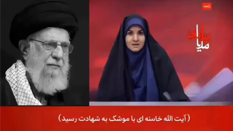 بالحزن والكسرة والدموع.. كيف أعلن التليفزيون الإيراني عن خبر اغتيال خامنئي؟