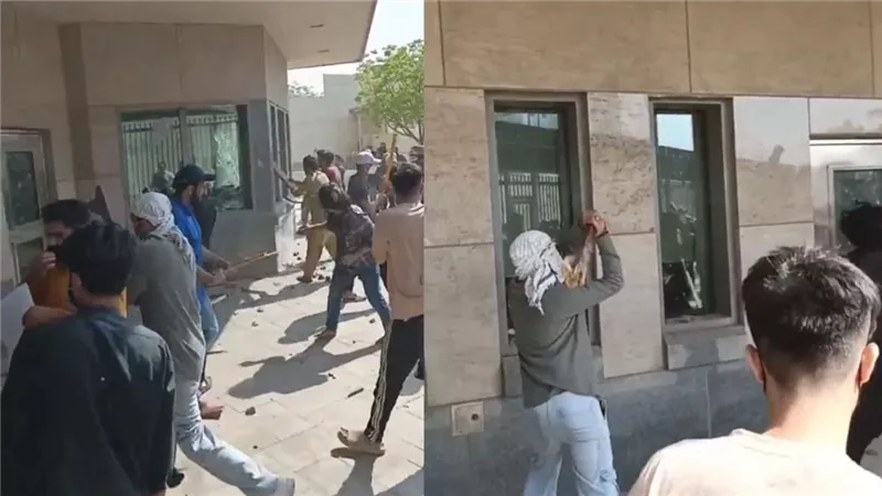 باكستان.. محتجون يقتحمون القنصلية الأمريكية في كراتشي ويسفر عن قتلى وجرحى