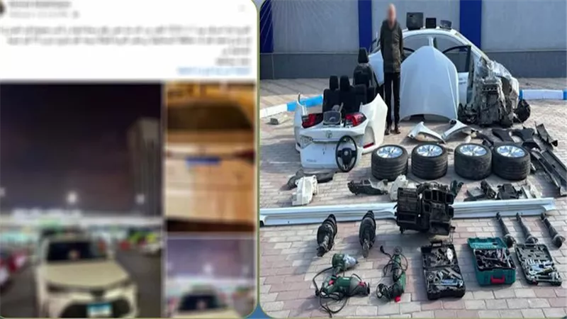 سرقة سيارة بالإسماعيلية.. الداخلية تضبط المتهم قبل تحويلها لقطع غيار
