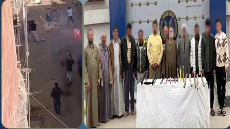 مشاجرة مسلحة وعرض للألعاب النارية ببنى سويف دون إصابات