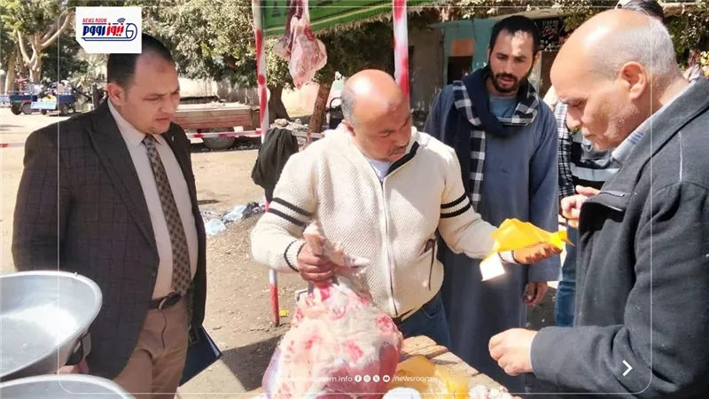  28 مخالفة في حملة رقابية موسعة على أسواق ومجازر 4 مراكز بالمنيا