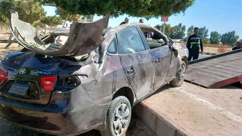 مأساة على طريق أسيوط الجديدة..مصرع وإصابة 4 فتيات بانقلاب سيارة ملاكي