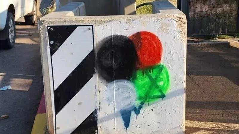 اعتقال إسرائيليتين بتهمة رش ألوان علم فلسطين على محطة حافلات بالضفة الغربية
