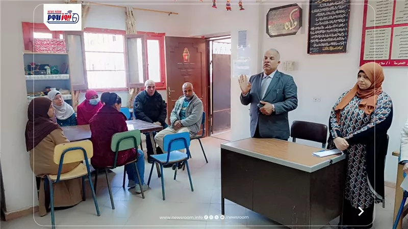 جولة ميدانية مفاجئة لمتابعة مدرسة الساحة الإعدادية بنات بغرب الفيوم
