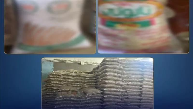 قبل طرحها بالأسواق.. ضبط 1,412 طن دقيق ومكرونة داخل مصنع بالفيوم