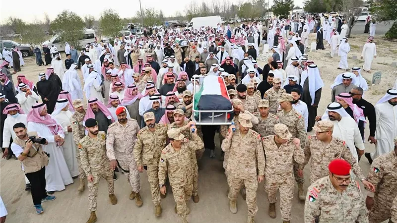 استشهدا في هجوم إيراني.. الكويت تشيع شهداء العمليات الحربية في مراسم عسكرية