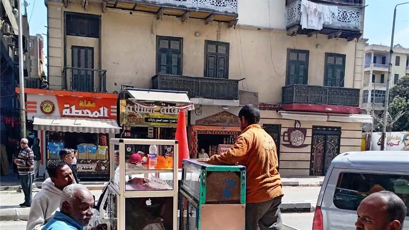 حملات لإزالة الإشغالات ومنع الأنشطة المسببة للتلوث الضوئى بمركز ومدينة أسوان