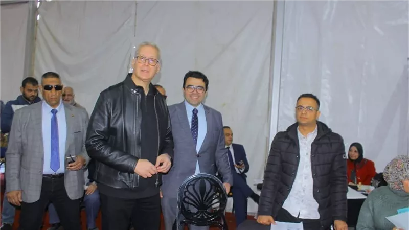 المهندس كريم بدوي وزير البترول يدلي بصوته في انتخابات نقابة المهندسين