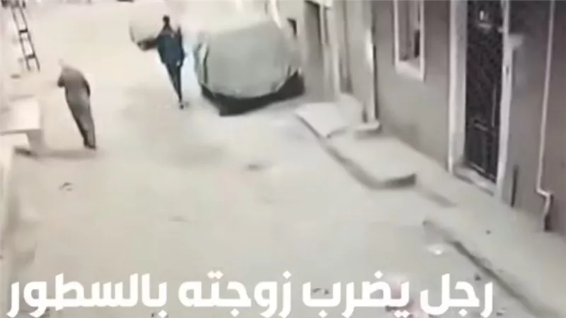 التحقيق مع المتهم بالإعتداء على زوجته بسلاح أبيض في الغربية 
