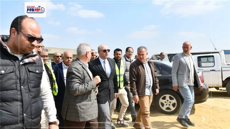محافظ الفيوم يتفقد سير العمل بمشروع إعادة تأهيل محطة معالجة الصرف الصناعي