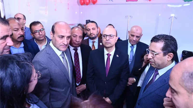  المنشاوي يفتتح عيادة اليوم الواحد لتلقي جرعات العلاج الكيماوي للأطفال 