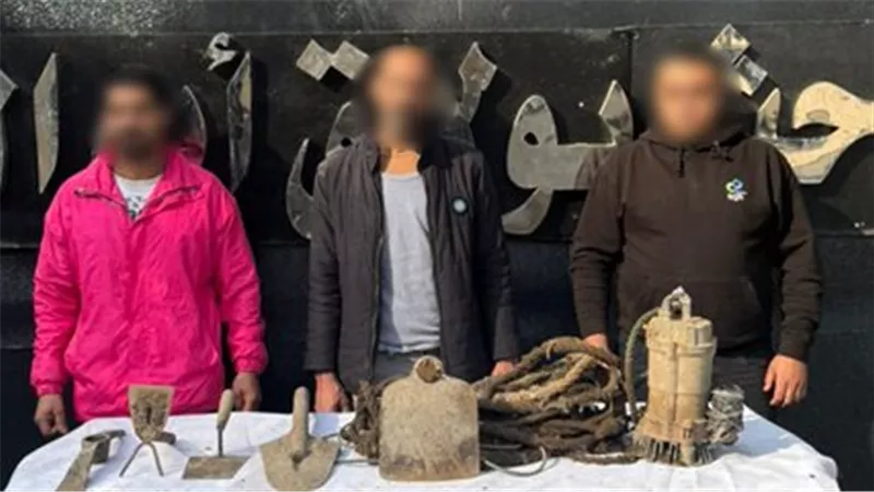 الأمن يفك لغز حفرة عمقها 6 أمتار ويقبض على 3 متهمين فى بولاق