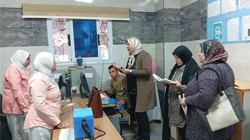 جولة ميدانية لتقييم الانضباط والخدمات الصحية داخل مركز صحة الأسرة بدمياط