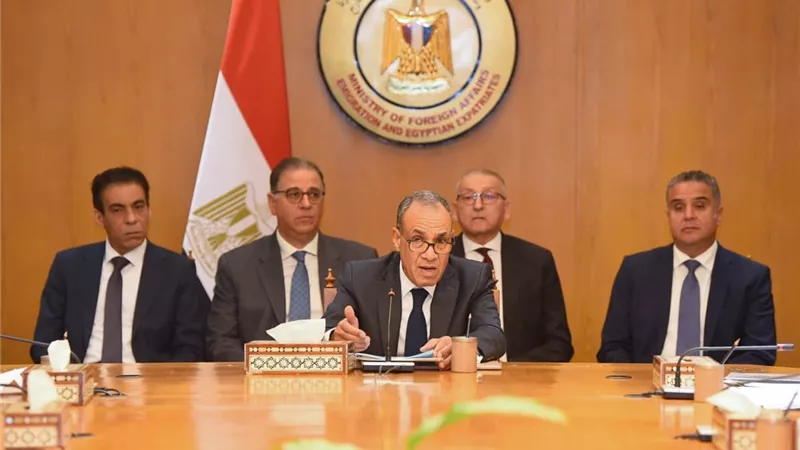 وزير الخارج يناقش مع الوزراء تحسين الخدمات وتيسير التعاملات للمصريين بالخارج