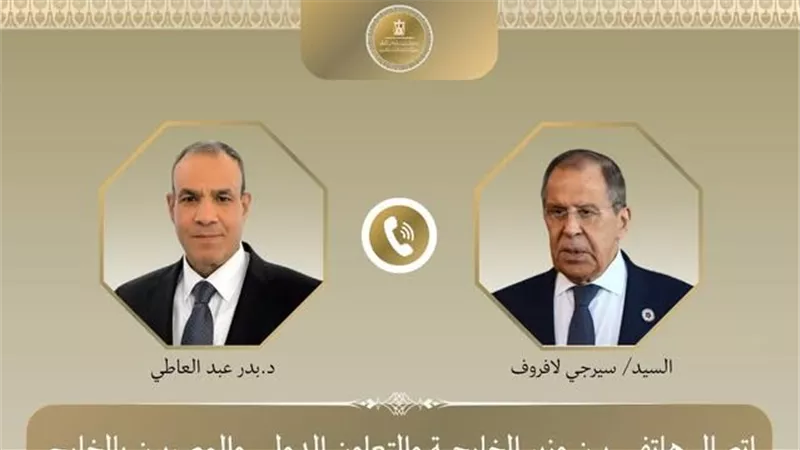 وزير الخارجية لنظيره الروسي:مصر تؤكد الحلول السياسية وتسويةالنزاعات عبر الحوار