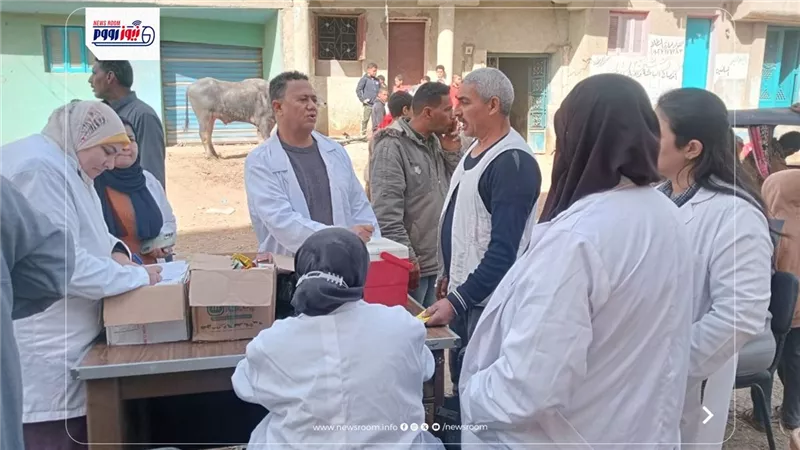 تحصين 17072 رأس ماشية ضد أمراض الحمى القلاعية والوادي المتصدع بالفيوم 