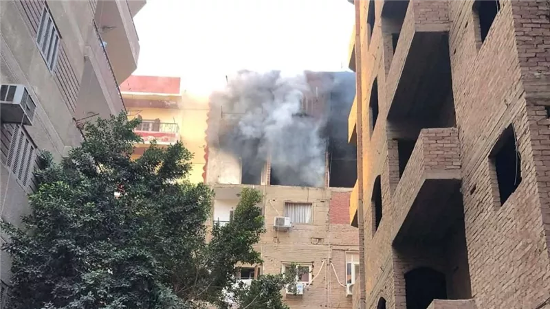 مصرع شخص وإصابة آخرين إثرإنفجار إسطوانة بوتجازداخل عقار وتحطم جدران الشقة 
