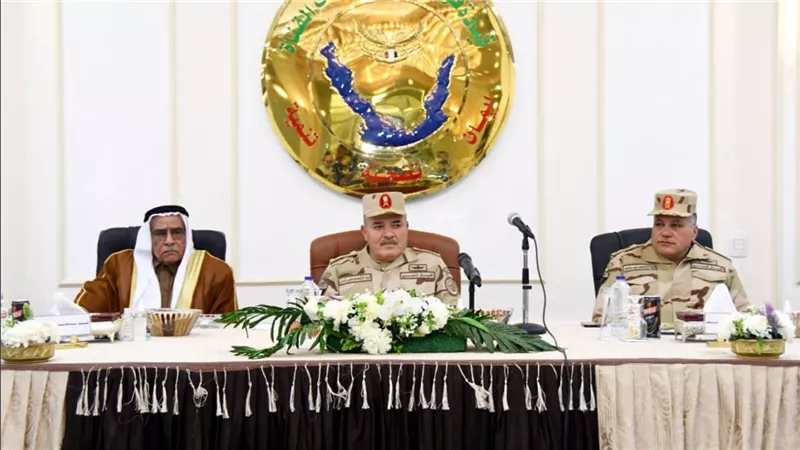 قيادة قوات شرق القناة لمكافحة الإرهاب تنظم حفل إفطار لعدد من شيوخ وعواقل سيناء
