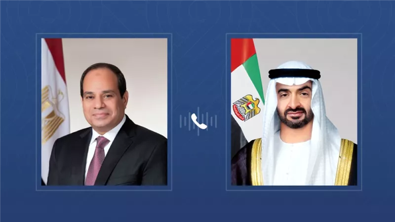 الرئيس السيسي ونظيره الإماراتي يناقشان تطورات الأوضاع الإقليمية