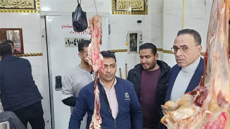 ضبط ربع طن لحوم فاسدة وأختام مزورة خلال حملة رقابية بالمنوفية
