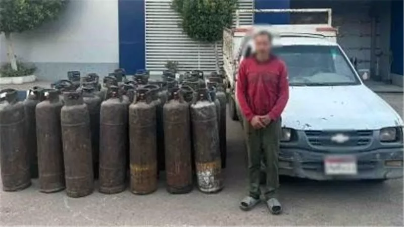 ضبط 38 أسطوانة غاز قبل بيعها في السوق السوداء بالدقهلية 