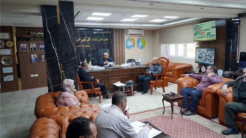 رئيس مياه سوهاج يترأس لجنة الطوارئ لبحث استعدادات الشركة خلال عيد الفطر