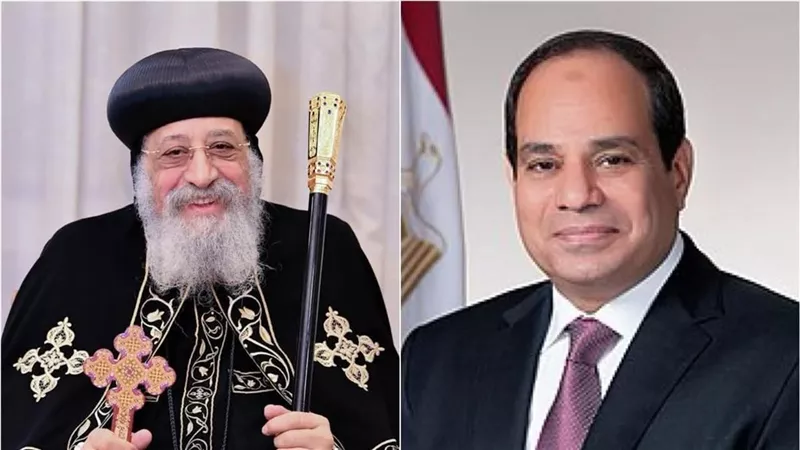 «دمتم محفوظين بعناية الله».. البابا تواضروس يهنئ الرئيس السيسي بعيد الفطر