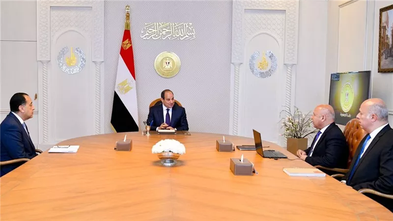 اجتماع رئاسي لمتابعة مشروعات النقل الجماعي والطرق والكباري في مصر|تفاصيل 