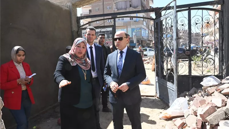 محافظ الغربية يتفقد الحديقة الجديدة بقطور ويطلب سرعة الانتهاء من تجهيزها
