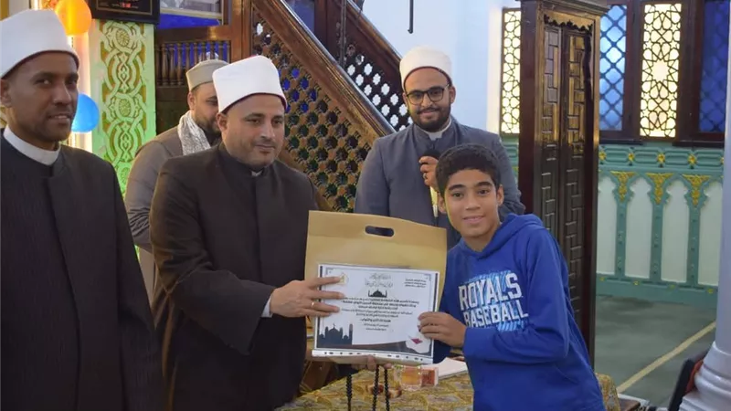 مديرية أوقاف السويس تحتفي بالفائزين في مسابقة السنة النبوية بمسجد الشيخ زارع