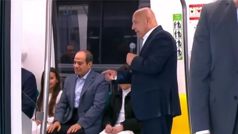 الرئيس السيسي يفتتح مونوريل شرق النيل ومنطقة النهر الأخضر بالعاصمة الجديدة