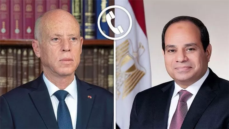 الرئيس السيسي يتلقى اتصالًا من الرئيس قيس سعيد لبحث العلاقات الثنائية ومستجدات