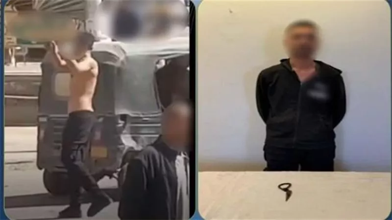 حبس شخص عاري قام بترويع المارة بسلاح أبيض في الفيوم