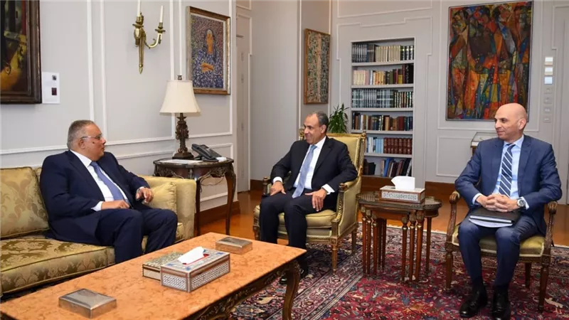 أحمد إيهاب يلتقي وزير الخارجية رئيس اللجنة العليا الدائمة لحقوق الإنسان