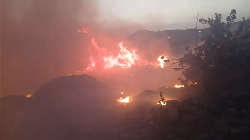 محافظ أسوان يتابع نشوب حريق محدود فى بعض حشائش منطقة نجع المحطة