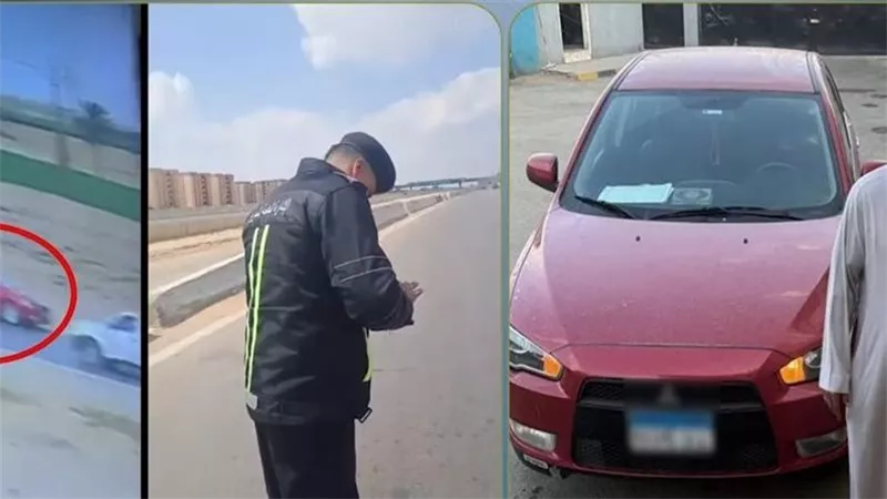 التحقيق مع المتهم في واقعة ادعاء طلب مبلغ مالي من رجل مرور بالبحيرة