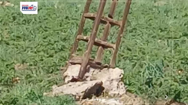 خطر يهدد المواطنين.. ميل عمود كهرباء بسبب سوء الأحوال الجوية بالفيوم