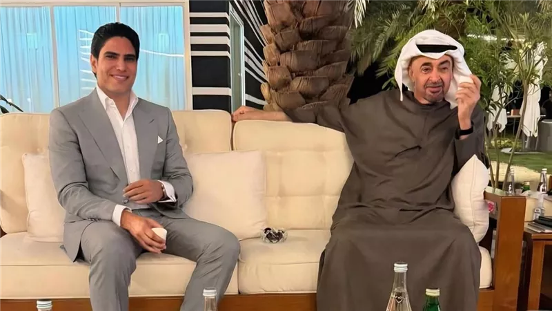 لقاء خاص يجمع أبو هشيمة ومحمد بن زايد على طاولة «الكبار» بالإمارات