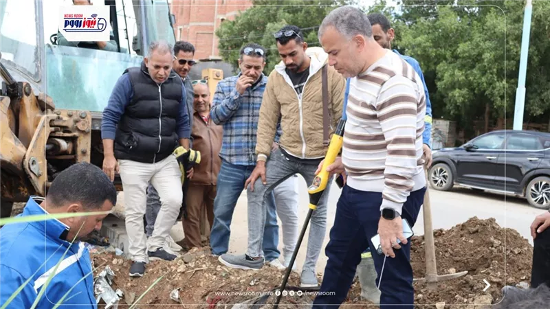 مياه الفيوم يبحث خطط التجديد ورفع كفاءة التشغيل بمحطة صرف صحي إبشواي 